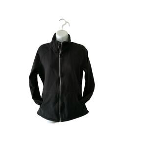 Ladies Skechers Go Walk Snuggle Fleece Mock Zip Jacket Size M Black